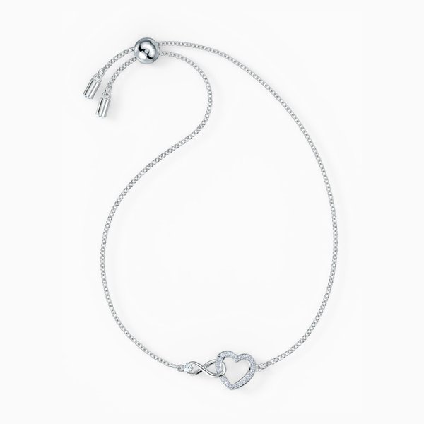 Swarovski Szív és végtelen sliding karkötő kristállyal 5604200