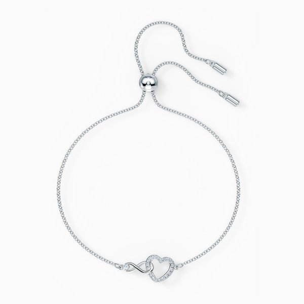 Swarovski Szív és végtelen sliding karkötő kristállyal 5604200