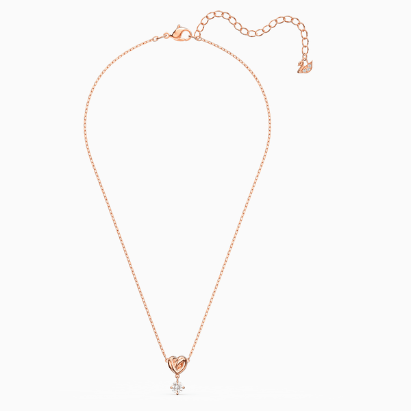 Swarovski Rozé nyaklánc szívvel függő swarovski kristállyal 5516542