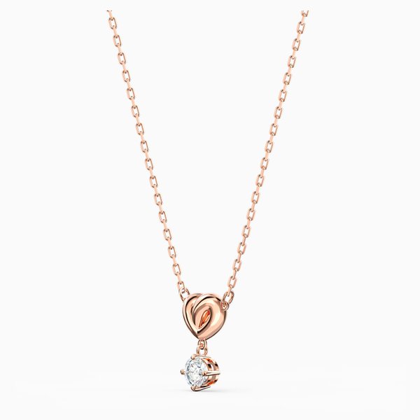 Swarovski Rozé nyaklánc szívvel függő swarovski kristállyal 5516542