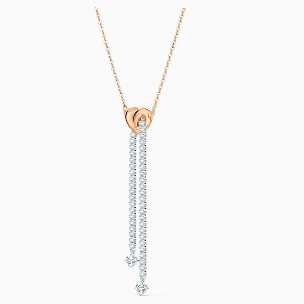 Swarovski Bicolor Y nyaklánc szívvel kristályokkal 5517952