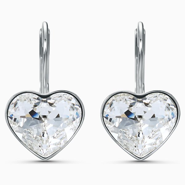 Swarovski Bella szív ezüst színű fülbevaló 5515191