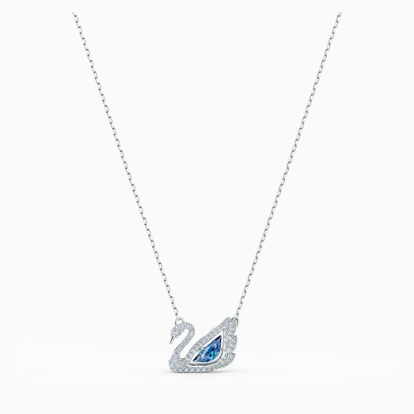 Swarovski Táncoló hattyú nyaklánc kék swarovski kristállyal 5533397
