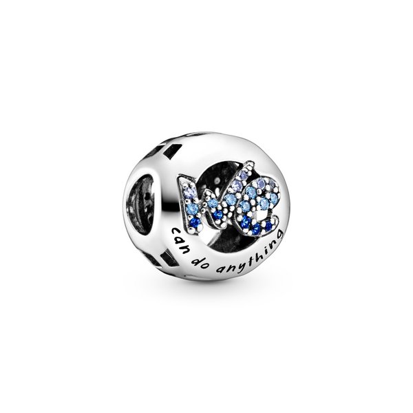 Pandora ékszer Me and We ezüst charm kék kristállyal 798596C01
