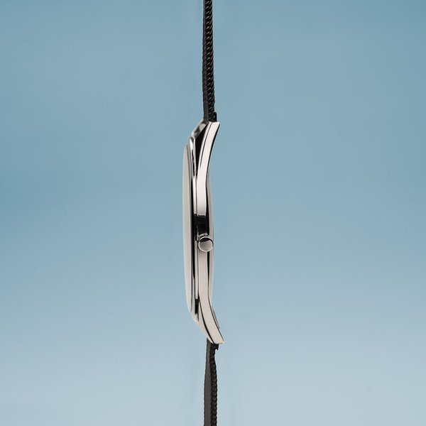 Bering Ultra slim fekete ezüst uniszex óra 17039-102