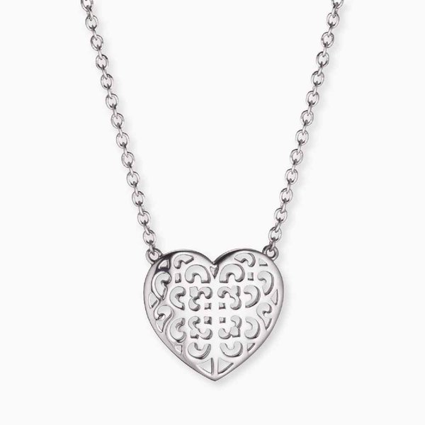 Engelsrufer Ornament szív ezüst nyaklánc ERN-ORNAHEART