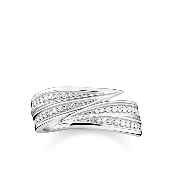 Thomas Sabo Levelek ezüst gyűrű cirkóniával 