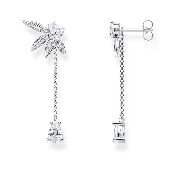 Thomas Sabo Levelek ezüst fülbevaló függő kővel H2105-051-14