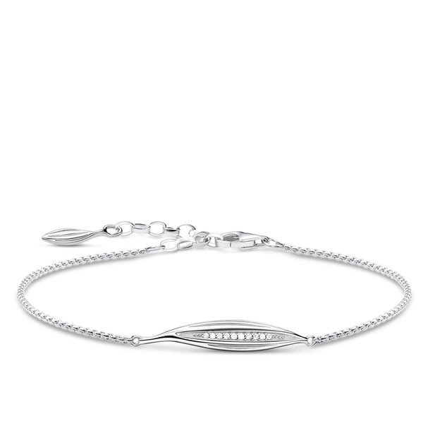 Thomas Sabo Levél ezüst karkötő cirkóniával A1935-051-14-L19