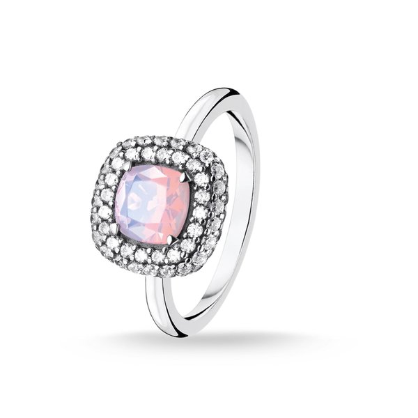 Thomas Sabo Ezüst gyűrű opálos rózsaszín kővel 