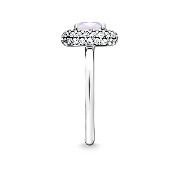 Thomas Sabo Ezüst gyűrű opálos rózsaszín kővel 