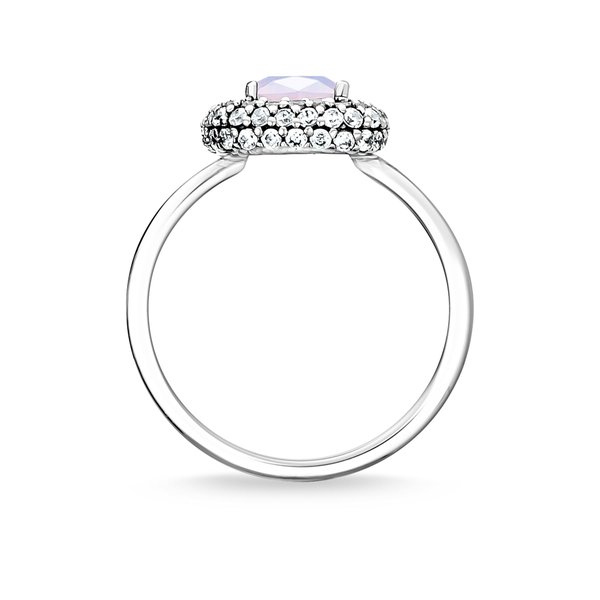 Thomas Sabo Ezüst gyűrű opálos rózsaszín kővel 