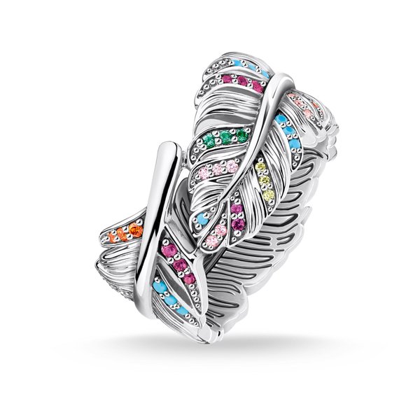 Thomas Sabo Toll ezüst gyűrű színes kövekkel 