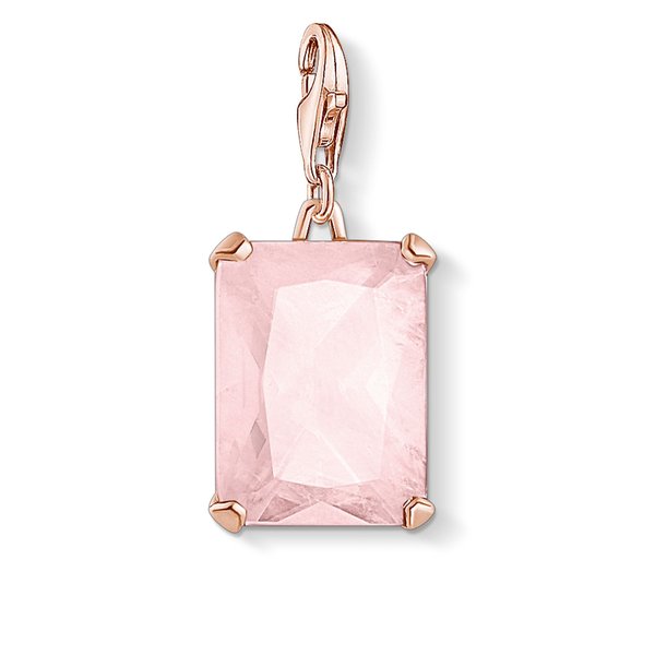 Thomas Sabo Rózsakvarc charm rozé foglalatban 1843-536-9