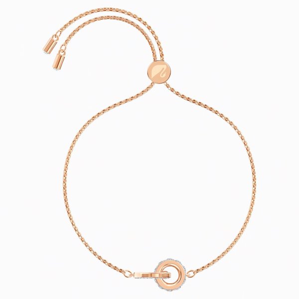 Swarovski Rozé sliding karkötő körökkel 5501092