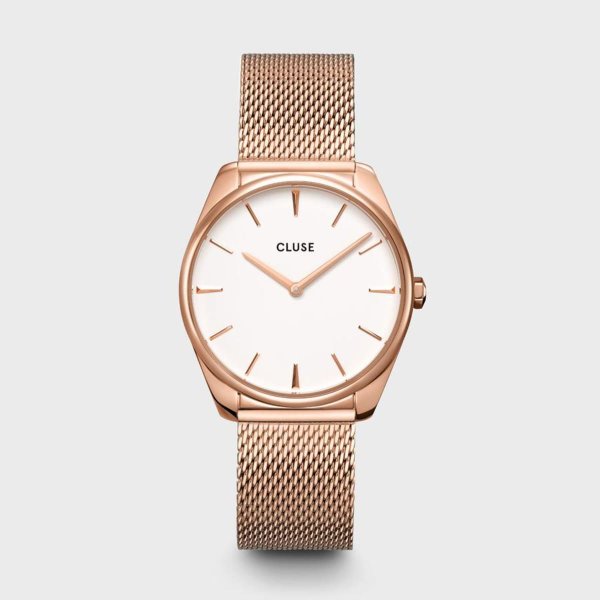Cluse Feroce mesh rozé női óra CW12002
