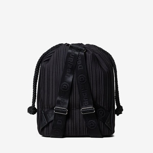 Desigual Back pack pleats black hátizsák 20SQXW17