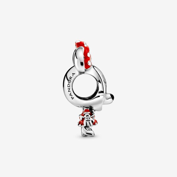Pandora ékszer Disney piros ruhás Minnie charm 798880C02