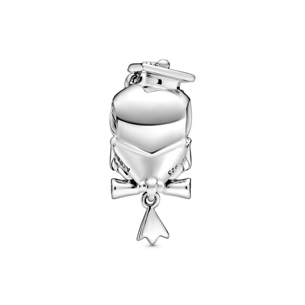Pandora ékszer Ballagó bölcs bagoly ezüst charm 798907C01