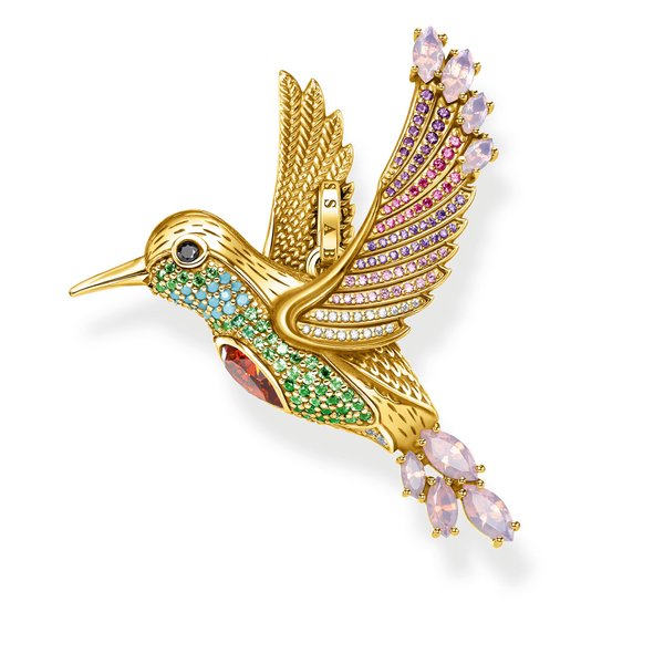 Thomas Sabo Arany kolibri medál színes kövekkel PE875-488-7