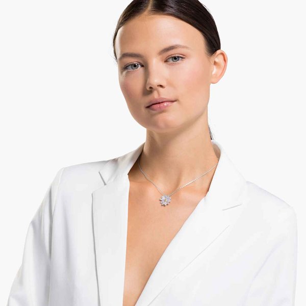 Swarovski Örök virág ezüst színű nyaklánc 5512662