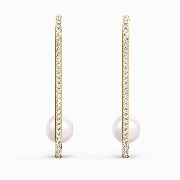 Swarovski Hűvös gyöngyök függő arany fülbevaló 5512736