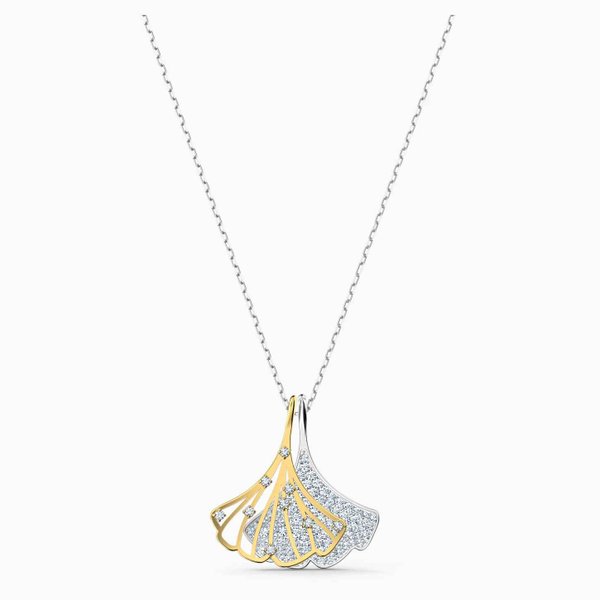 Swarovski Gingko levél kéttónusú nyaklánc 5515462