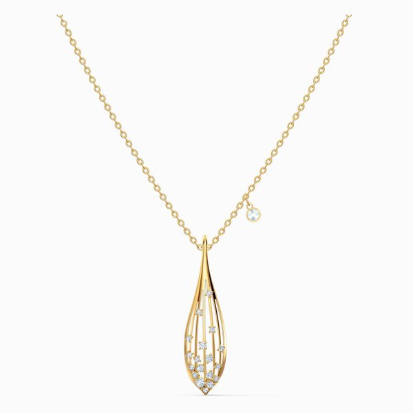 Swarovski Lenyűgöző olajbogyó arany nyaklánc 5515466