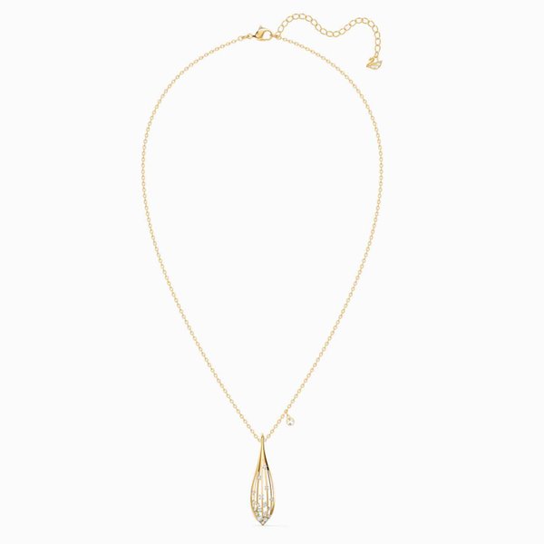 Swarovski Lenyűgöző olajbogyó arany nyaklánc 5515466