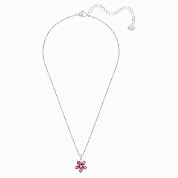 Swarovski Rózsaszín trópusi virág nyaklánc 5519248