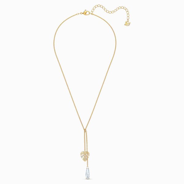 Swarovski Trópusi levél nyaklánc csepp kristállyal 5519249
