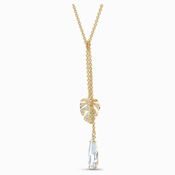 Swarovski Trópusi levél nyaklánc csepp kristállyal 5519249