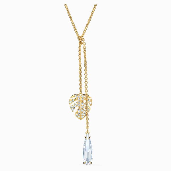 Swarovski Trópusi levél nyaklánc csepp kristállyal 5519249