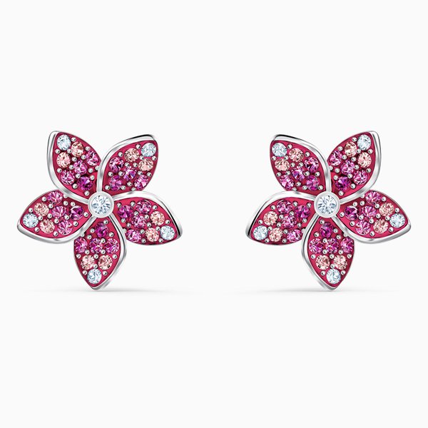 Swarovski Rózsaszín trópusi virág fülbevaló 5519254