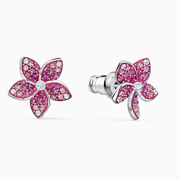 Swarovski Rózsaszín trópusi virág fülbevaló 5519254