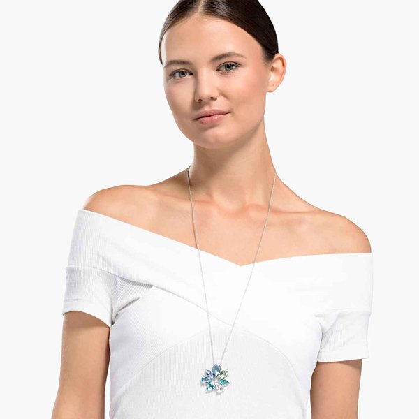 Swarovski Nap virág ezüst színű nyaklánc 5520492