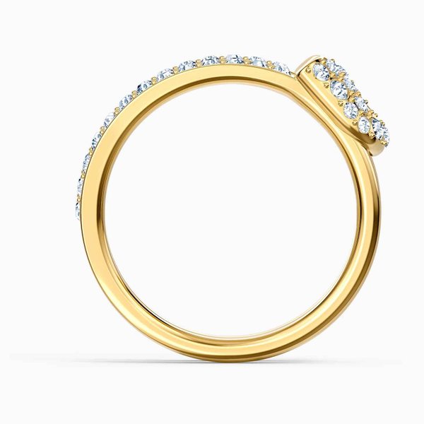 Swarovski Arany színű biztostű gyűrű 