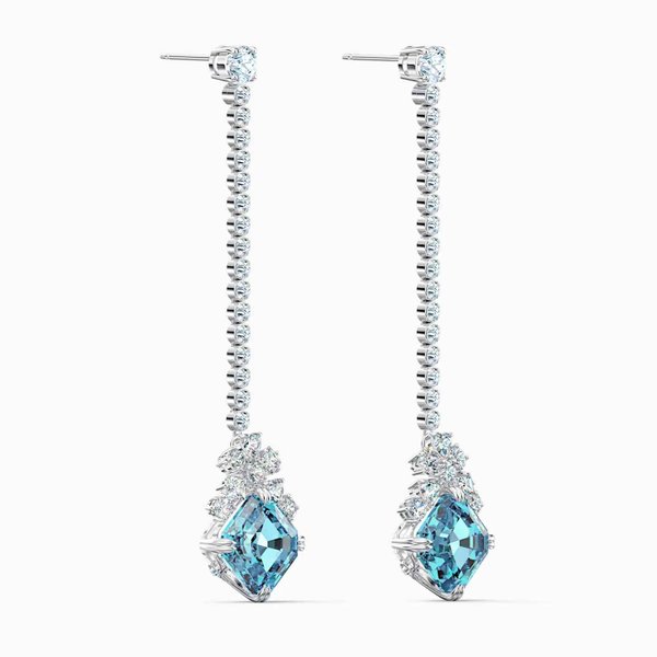 Swarovski Csillogó vizkék függő fülbevaló 5524138
