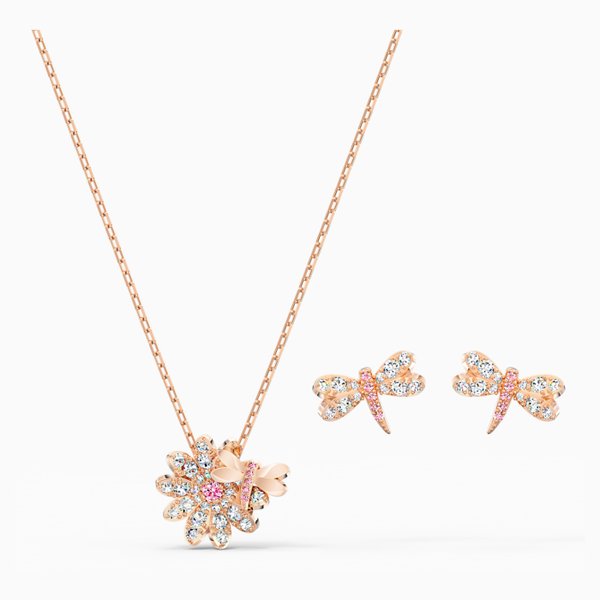 Swarovski Örök virág szitakötős ékszer szett 5518141