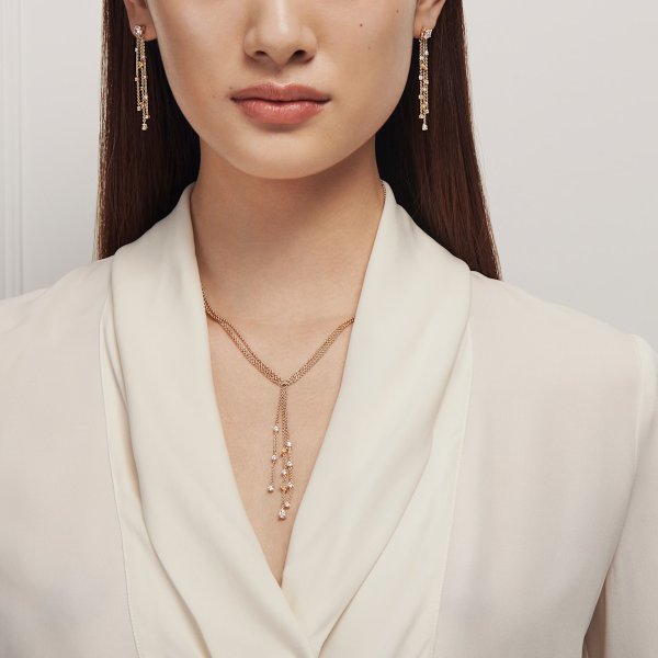 Swarovski Arany színű függő fülbevaló swarovski kristályokkal 5535791