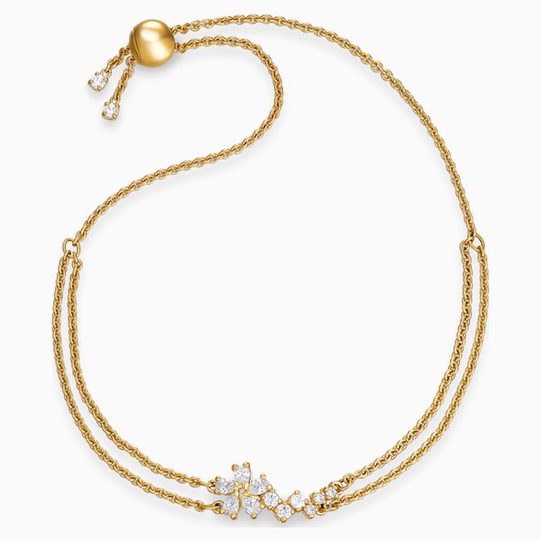 Swarovski Arany színű sliding karkötő swarovski kristállyal 5535790