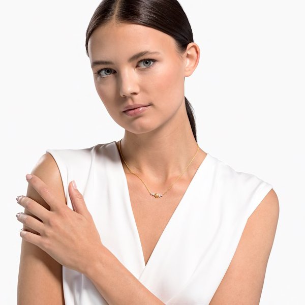 Swarovski Arany színű nyaklánc swarovski kristályokkal 5535781