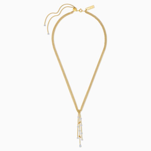 Swarovski Arany színű nyaklánc függő swarovski kristályokkal 5535779