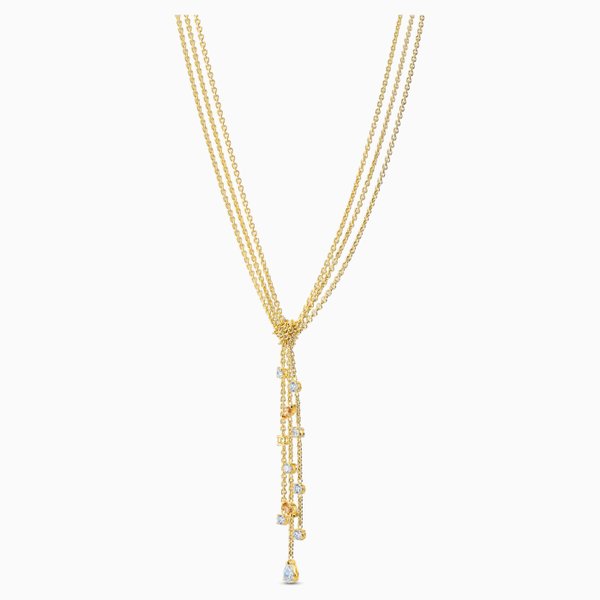 Swarovski Arany színű nyaklánc függő swarovski kristályokkal 5535779
