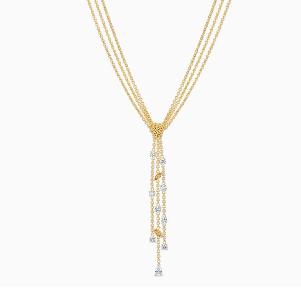 Swarovski Arany színű nyaklánc függő swarovski kristályokkal 5535779