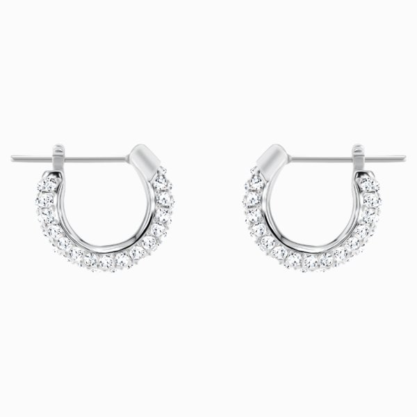 Swarovski Karika fülbevaló fehér kristályokkal 5446004