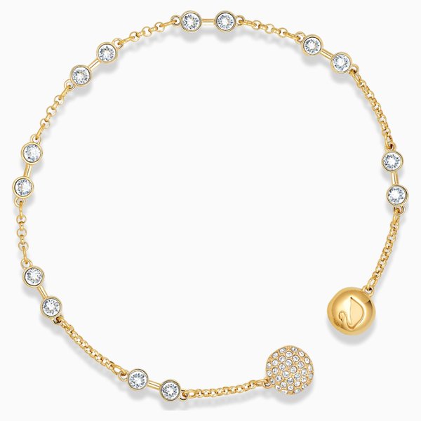 Swarovski Remix arany színű karkötő swarovski kristályokkal 