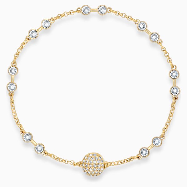 Swarovski Remix arany színű karkötő swarovski kristályokkal 