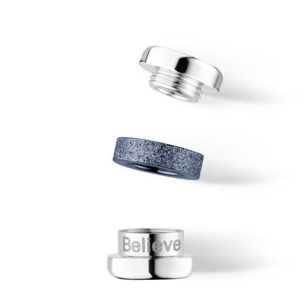 Bering Sarki szimfónia kék ezüst charm Believe-3