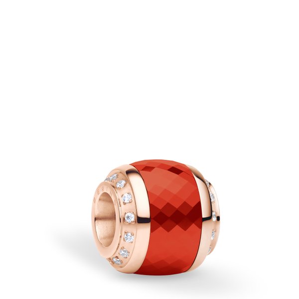 Bering Sarki szimfónia rozé piros csiszolt charm ILOVEYOU-1